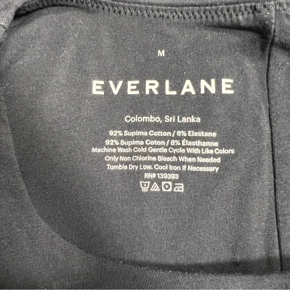 Everlane Black Short-Sleeve Crew Neck Bikini Bodysuit, Size Medium - Picture 6 of 6